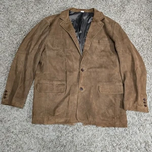 Men’s Orvis Bandera Suede Leather Blazer Button Down Jacket. Size 46 - Picture 1 of 9