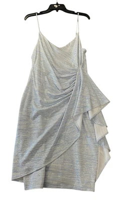 NUEVO Vestido para mujer negro halo azul brillante talla 10 nuevo con etiquetas envío gratuito Foto 1 de 3