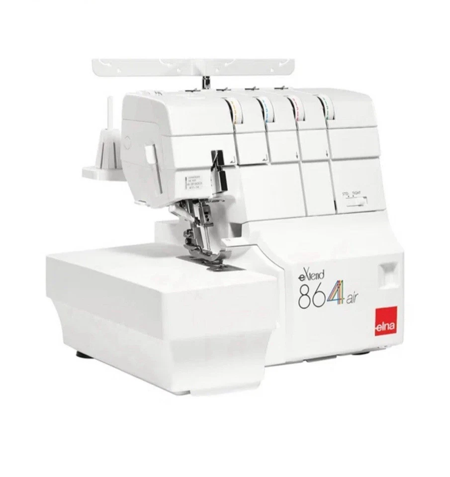 Elna eXtend 864 Air Threading Overlock Serger Machine with 2/3/4 Stitch Options