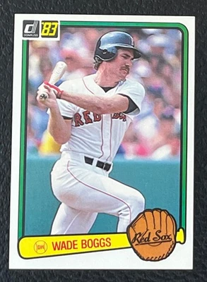 Tarjeta de novato Wade Boggs Donruss 1983 #586 Foto 1 de 2