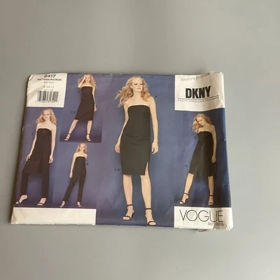 Vogue Pattern 2417 - DKNY Designer Top, Tunic, Skirt & Pants - Sizes 8-10-12 - Image 1 of 3