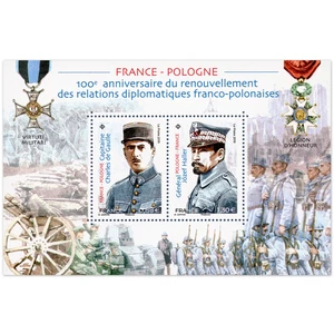 FRANCE FEUILLET N°F5311 "FRANCE - POLOGNE" TIMBRES NEUFS** ANNÉE 2019 - Picture 1 of 2