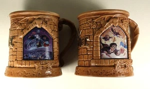 Set of 2 XPRES Harry Potter and The Sorcerer's Stone Coffee Mug Cup Y2K Vintage - Picture 1 of 4