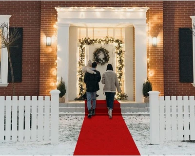 Corredor de alfombra roja para fiesta, 2.6X15 2&apos;8 x 15&apos; (corredor), brillante  Foto 1 de 4