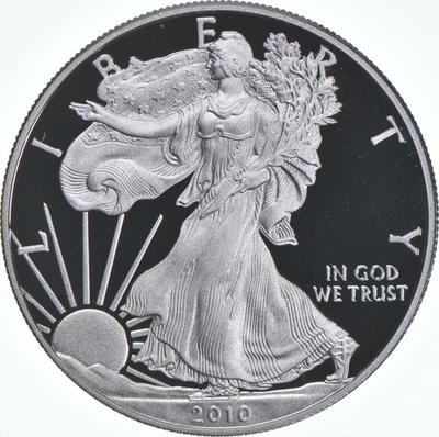 Moneda de prueba American Silver Eagle 2010-W 1 OZ *1373 Foto 1 de 3