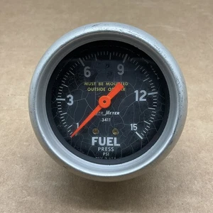 "Manómetro de presión de combustible AutoMeter 3411 Sports-Comp 0-15 PSI 2-5/8"" lectura mecánica" - Imagen 1 de 6