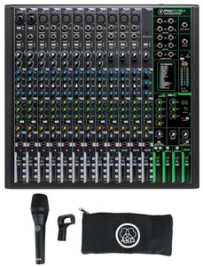 Mackie ProFX16v3 16-Channel 4-Bus Effects Mixer w/USB ProFX16 v3+AKG Microphone - Picture 1 of 10
