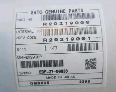 SATO R29219000 Genuine Printhead for S84-EX  203dpi NEW IN BOX! - Image 1 of 3