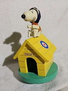 Rare 1968 Schmid Snoopy Flying Ace Music Box Vintage Japan with Tag - Picture 1 of 6