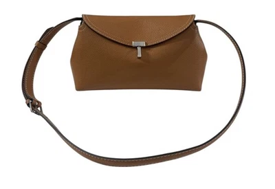 Toteme t lock clutch bag (Small) in Tan -  - Image 1 of 4