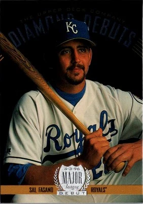 1996 Upper Deck #260 Sal Fasano Diamond Debuts - Image 1 of 2