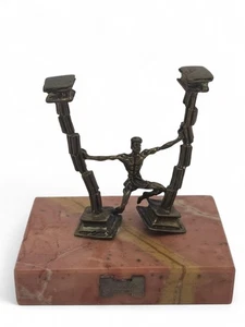 Yaacov Heller Israël Sculpture en Bronze Sur Socle Marbre - Bild 1 von 3