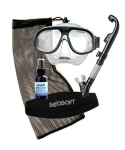 Seasoft ARC Lente Visionaire Tri-Gemini Máscara/Juego de Snorkel Plata/Buceo Carbón - Imagen 1 de 1