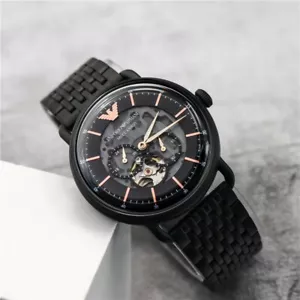 Armani AR60025 Men's Multifunction Watch, Black & Stainless Steel - Picture 1 of 11