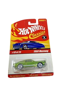 Hot Wheels Classics Series 1 1968 Mustang * Green * NIP 1:64 Scale - Picture 1 of 3