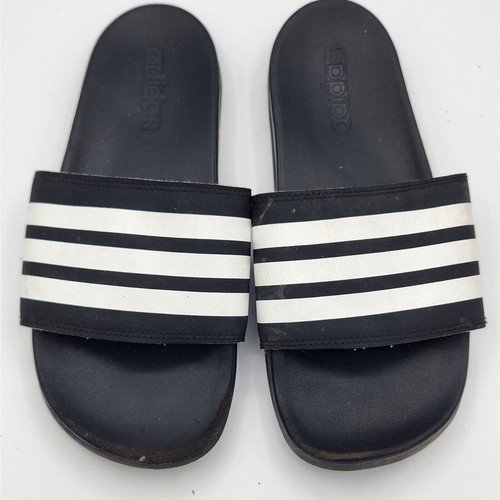 Adidas Adilette Slide Sandalo Donna ‎ Taglia 8 Bianco e Nero Active Casual