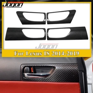 Cubierta de manija de puerta interior de carbono para Lexus IS250 IS300h IS350 F Sport 2014-2018 - Imagen 1 de 9