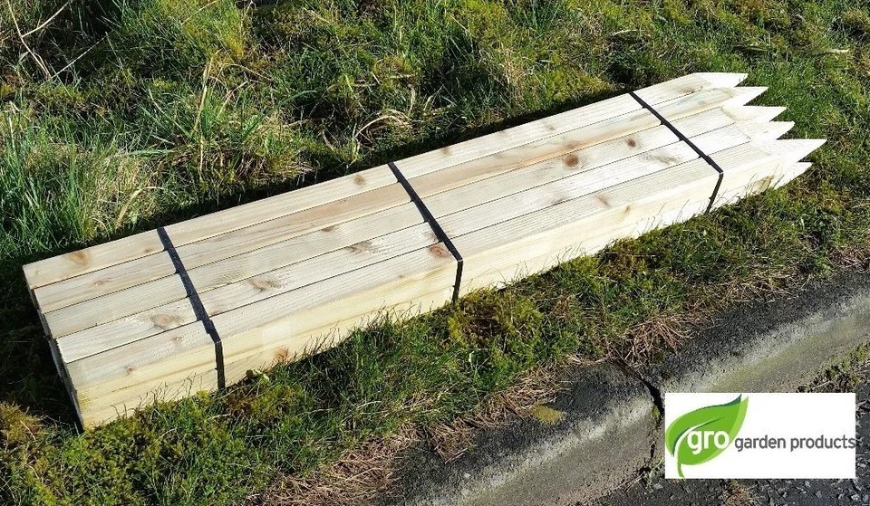 Fencing Posts Stakes 50mmx50mm (2" x 2") Tanalised Treated Timber Wooden Pointed - Image 1 of 2