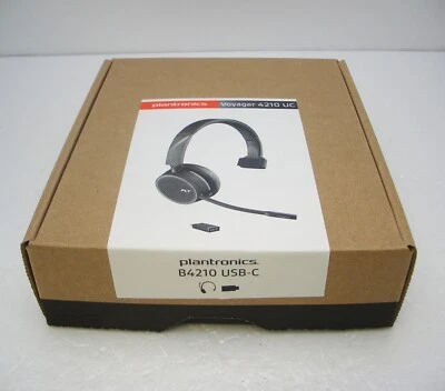 Plantronics Voyager 4210 UC USB-C Bluetooth Wireless Headset - Retail Packaging - Image 1 of 2