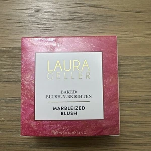 LAURA GELLER BAKED BLUSH-N-BRIGHTEN in SUNLIT ROSE(Gold & Cool Pink) 0.16oz. NIB - Picture 1 of 3