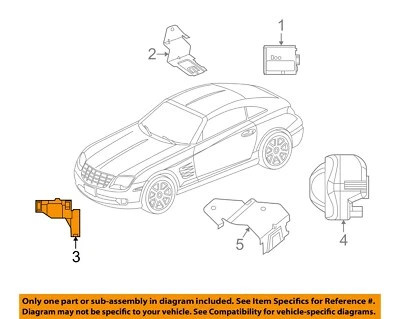 CHRYSLER OEM 04-08 Crossfire Electrical Alarm System-Alarm Switch 5104859AA - Image 1 of 2