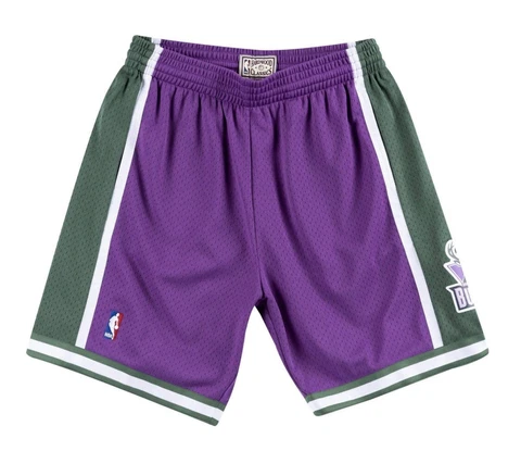 New $80 M Milwaukee Bucks 2000-01 NBA Mitchell & Ness Authentic Swingman Shorts Cover