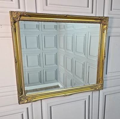 Vintage French Style Gilt Wall Mirror Rococo Louis Revival Frame Antique Gesso? - Image 1 of 4