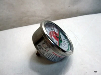 Tridicator, Thermo-Manometer, 2-1/2", Silicone Oil Filled, 0-160psi/30-250 - Image 1 of 4