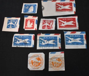 11 - 1920's-50's - U.S. Envelope Cuts - Airmail - Used - Picture 1 of 4