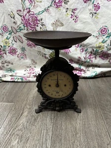 Antique Salter Kitchen Scales Household Scale No. 49 VINTAGE RETRO CAST IRON - Picture 1 of 10