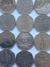Rare 50p Coins Kew Gardens Olympics Peter Rabbit IOM Jersey Guernsey Snowman