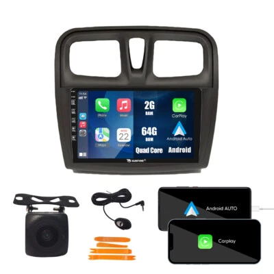 Android Car Stereo Radio For Renault Sandero/ Symbol 14-17 Carplay GPS Navi WiFi - Изображение 1 из 4