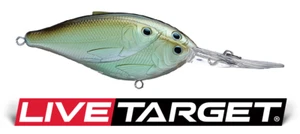 Live Target Threadfin Shad Baitball - 1 3/8oz - 3 1/2in - Green / Ghost - NEW - Picture 1 of 6