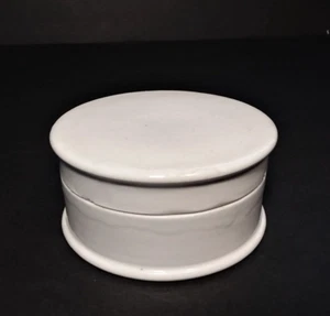 Antique Victorian Farmhouse Ironstone Counter Paste Pot - Picture 1 of 6