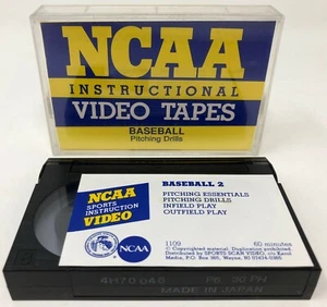 NCAA Instructional Video Tape - Baseball Pitching Drills Video 8 Movie 8mm - Picture 1 of 3