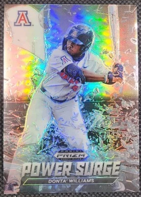 2021 Prizm Draft Picks #PS-DW Donta Williams Power Surge Holo Prizm - Image 1 of 2