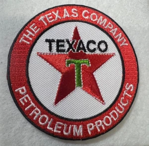 TEXACO PETROLEUM  MOTORCYCLE MOTORING CLOTH PATCH BADGE EMBROIDERED PATCH - Picture 1 of 2