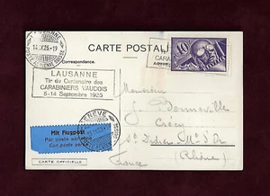 Lausanne Tir du Centenaire des Carabiners Vaudois 14.ix.1925 carta postal; 62034 - Imagen 1 de 2