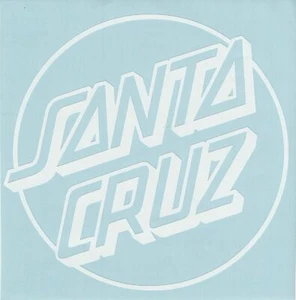 Calcomanía Santa Cruz Skateboards BLANCA Opus Dot Sticker 6" x 5,75" - Imagen 1 de 2
