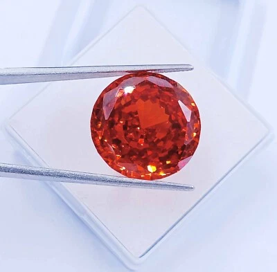 Shiny Orange Sapphire 100 Natural 61.90Ct from Sri Lanka Round Gems Hurry Up!AAH - Image 1 of 4