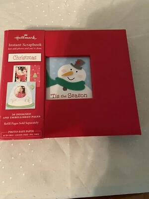 Álbum de recortes instantáneo Hallmark Christmas Tis The Season 6x6 páginas nuevo con etiquetas Foto 1 de 4