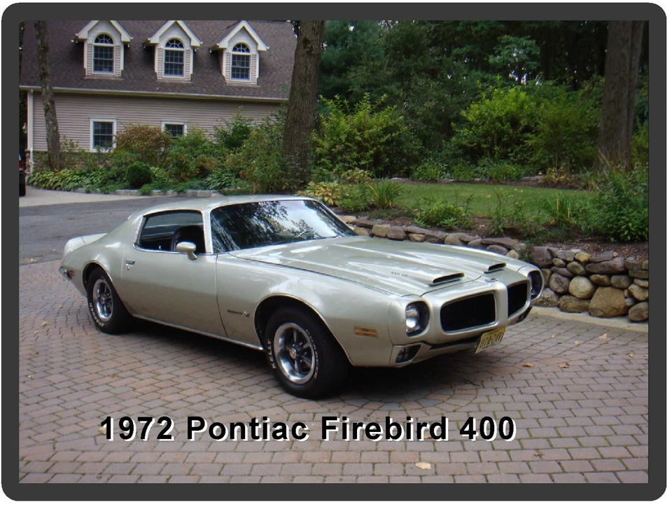 1972  Pontiac Firebird Formula 400 Auto Car  Refrigerator / Tool Box  Magnet - Image 1 of 1