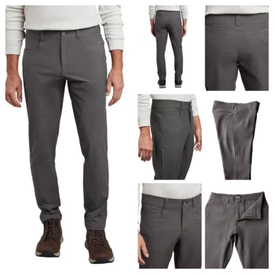 Pantalón Kirkland Signature para hombre elástico tecnológico marrón negro gris Foto 1 de 4