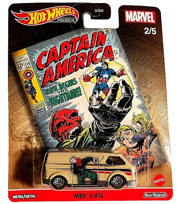 Hot Wheels Pop Culture Marvel MBK Van 2021 Premium Real Riders 2/5 GJR20 - Image 1 of 4