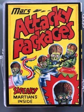 MARS ATTACKS ATTACKY PACKAGES 9 CARD SET COMPLETE Scarce