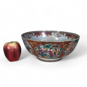 18th Century Chinese Rose Mandarin Export Bowl - Picture 1 of 9