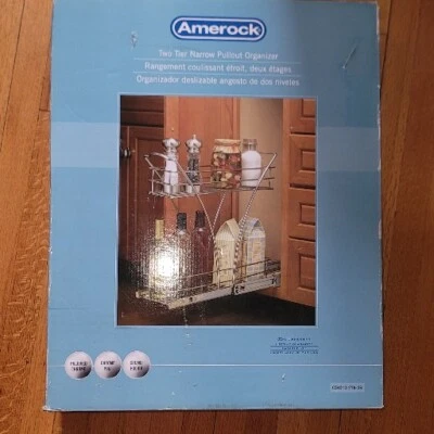 amerock two tier narrow pullout Cabinet  organizer Vtg Old Stock - Image 1 of 4