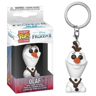 Funko POP! Olaf Frozen II Portachiavi Figurina KEYCHAIN da Collezione Disney NEW - Immagine 1 di 2