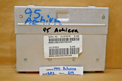 16183978 Oldsmobile Achieva 1993-95 Unidad de control del motor Módulo ECU 19 5A3 Foto 1 de 4