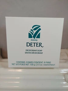 NOS Vintage 1993 Amway 1 Box Deter Deodorant Bar Soap (8 - 3.5oz Bars) RARE!!  - Picture 1 of 3